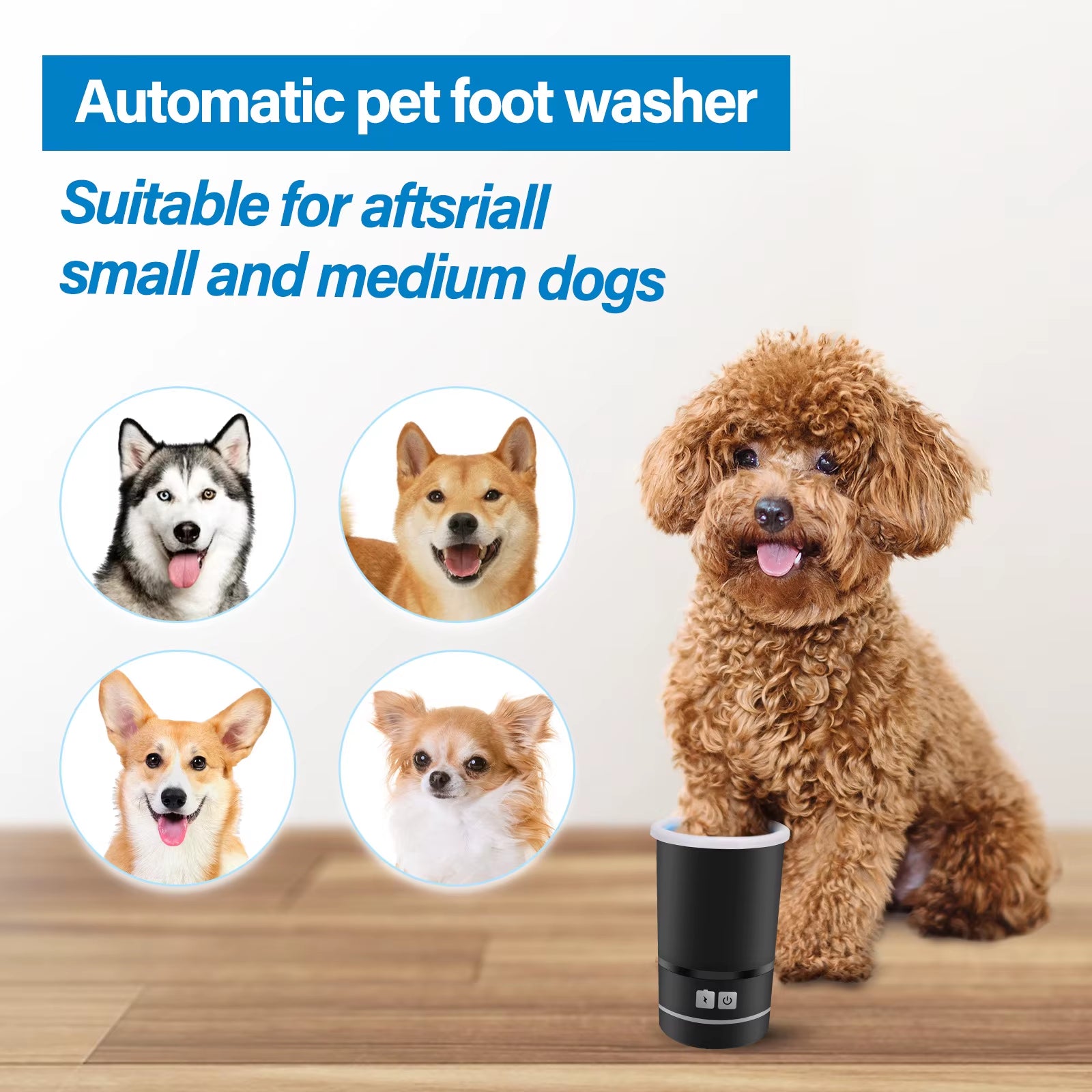Pawclean Pro Cup – USB Rechargeable Pet Paw Washer for Spotless, Stress-Free Cleaning