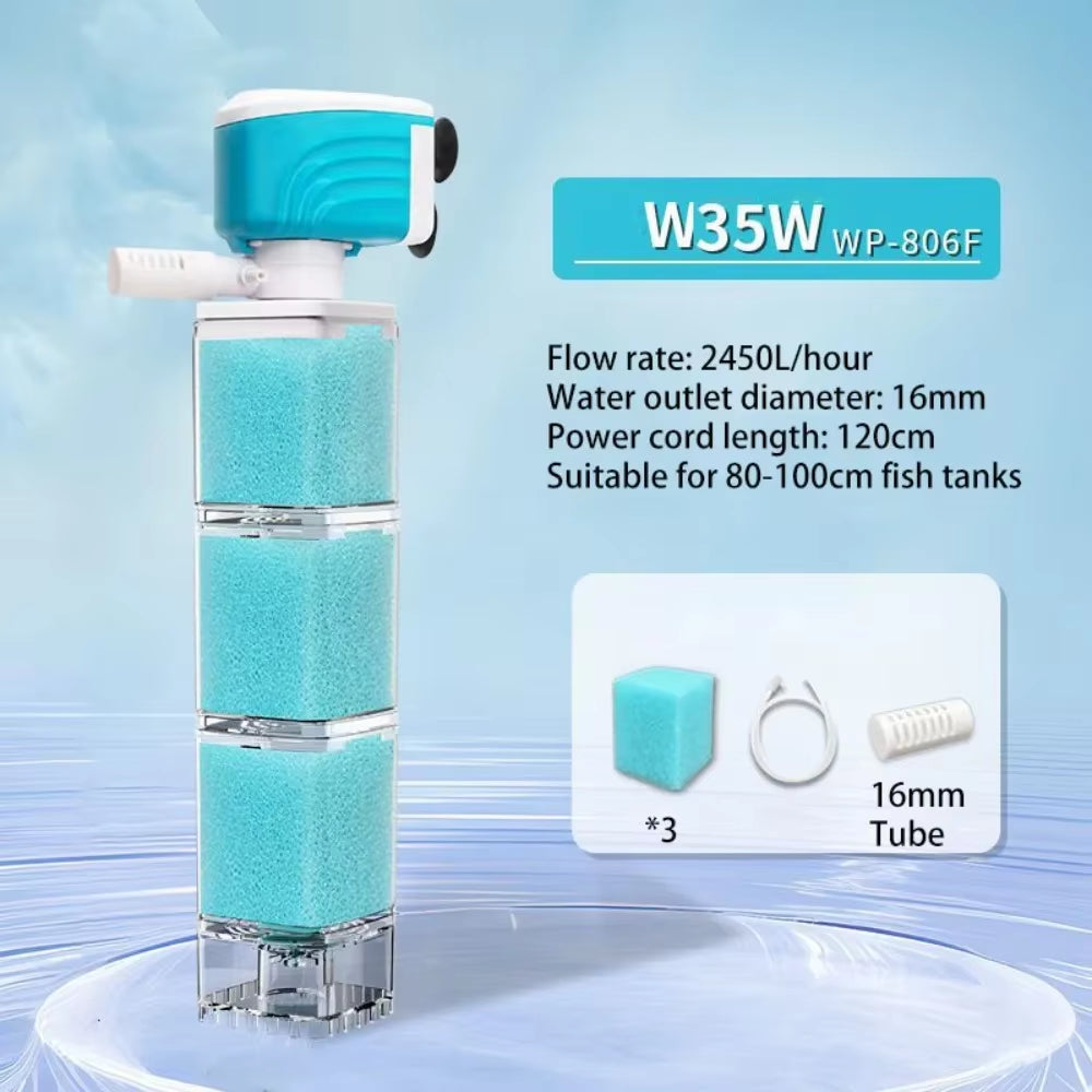 Aquaspin Pro Filter – 360° Silent Power for Crystal-Clear Aquariums