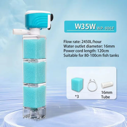 Aquaspin Pro Filter – 360° Silent Power for Crystal-Clear Aquariums