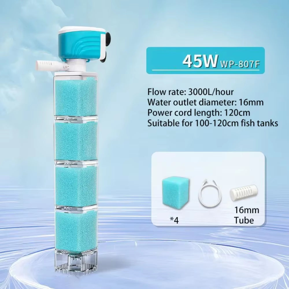 Aquaspin Pro Filter – 360° Silent Power for Crystal-Clear Aquariums