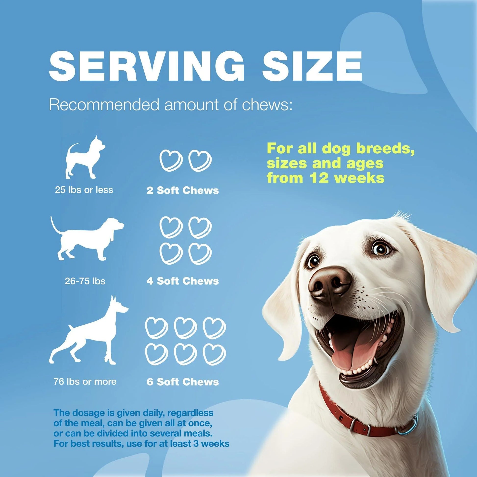 Calming Chews for Dogs Anxiety Dog Calming Treats with Melatonin Valerian Root