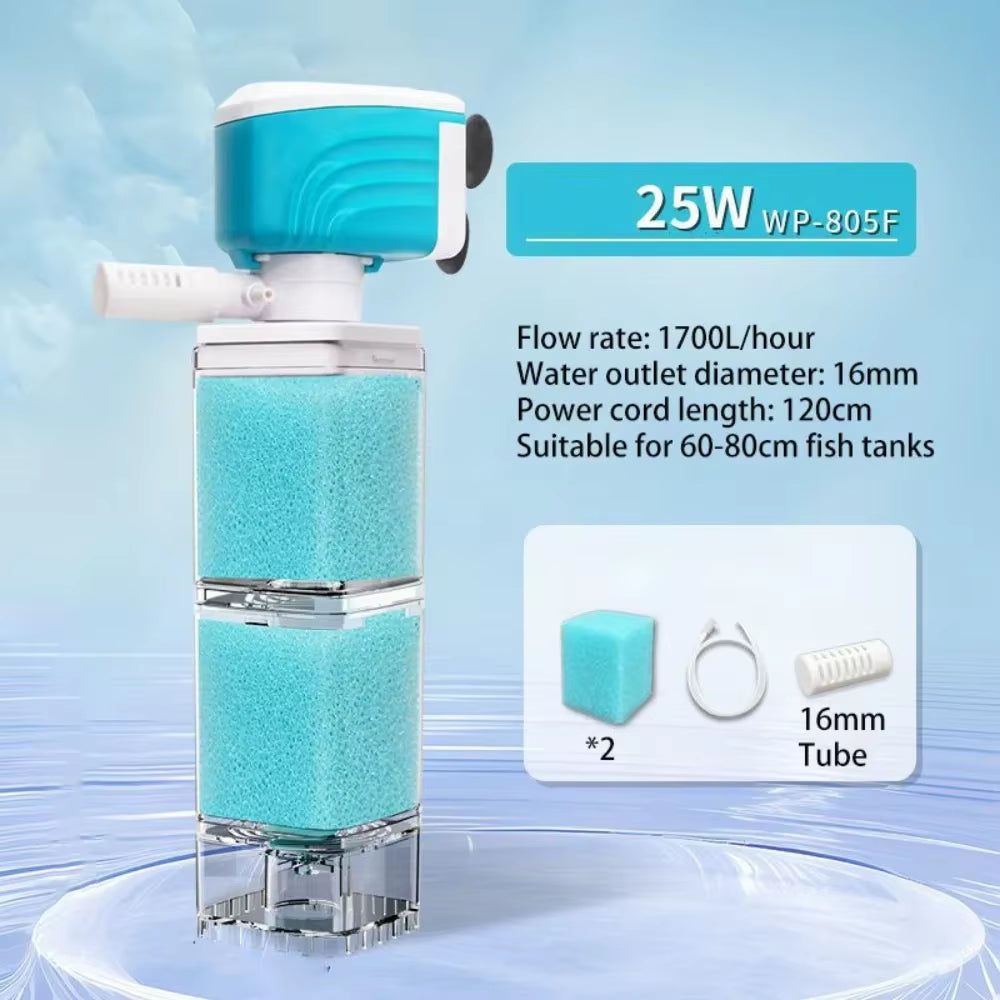 Aquaspin Pro Filter – 360° Silent Power for Crystal-Clear Aquariums