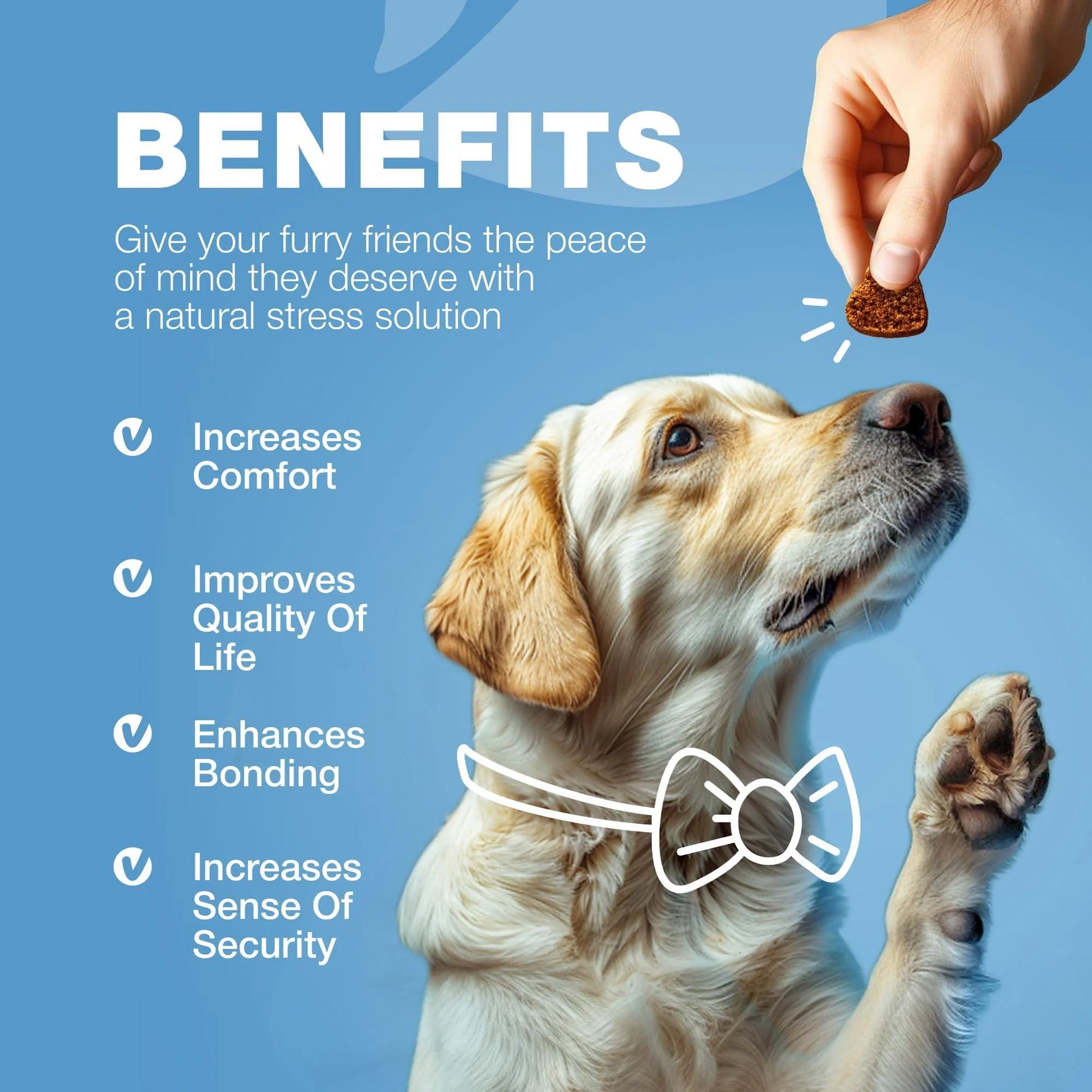 Calming Chews for Dogs Anxiety Dog Calming Treats with Melatonin Valerian Root